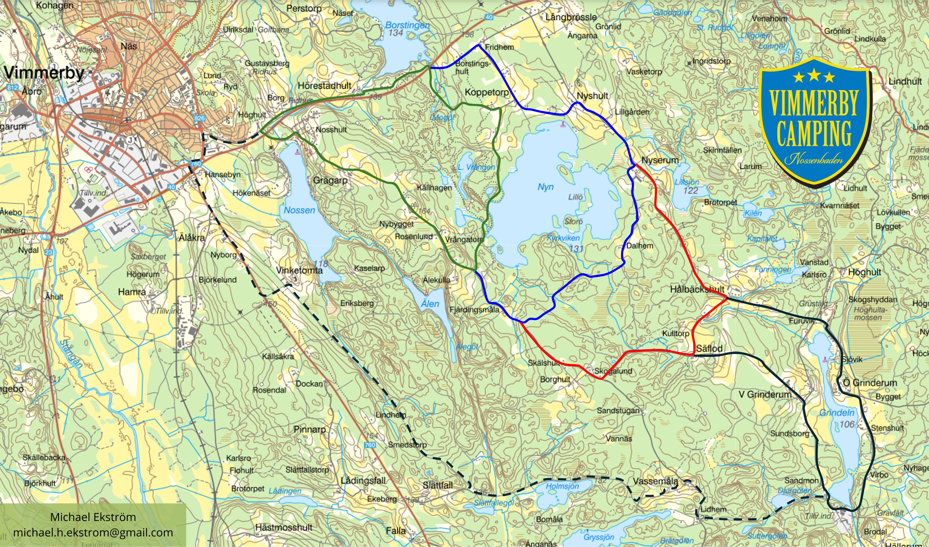 Cycling Routes at Vimmerby Camping