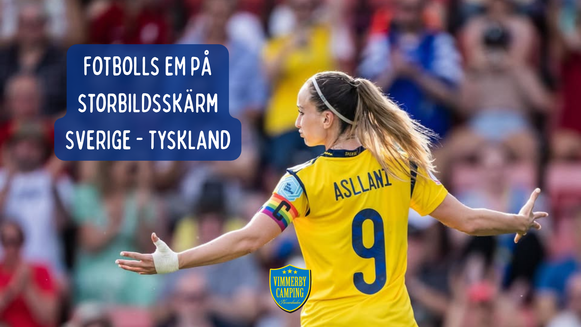 Fotbolls EM på storbildsskärm Sverige - Tyskland
