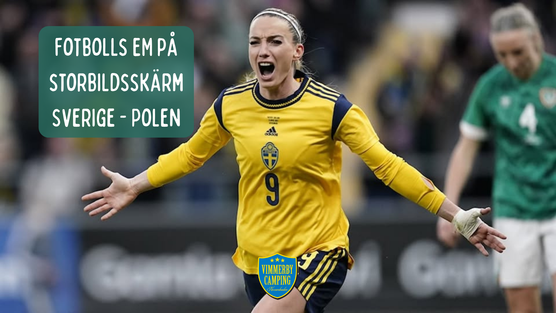 Fotbolls EM på storbildsskärm Sverige - Polen